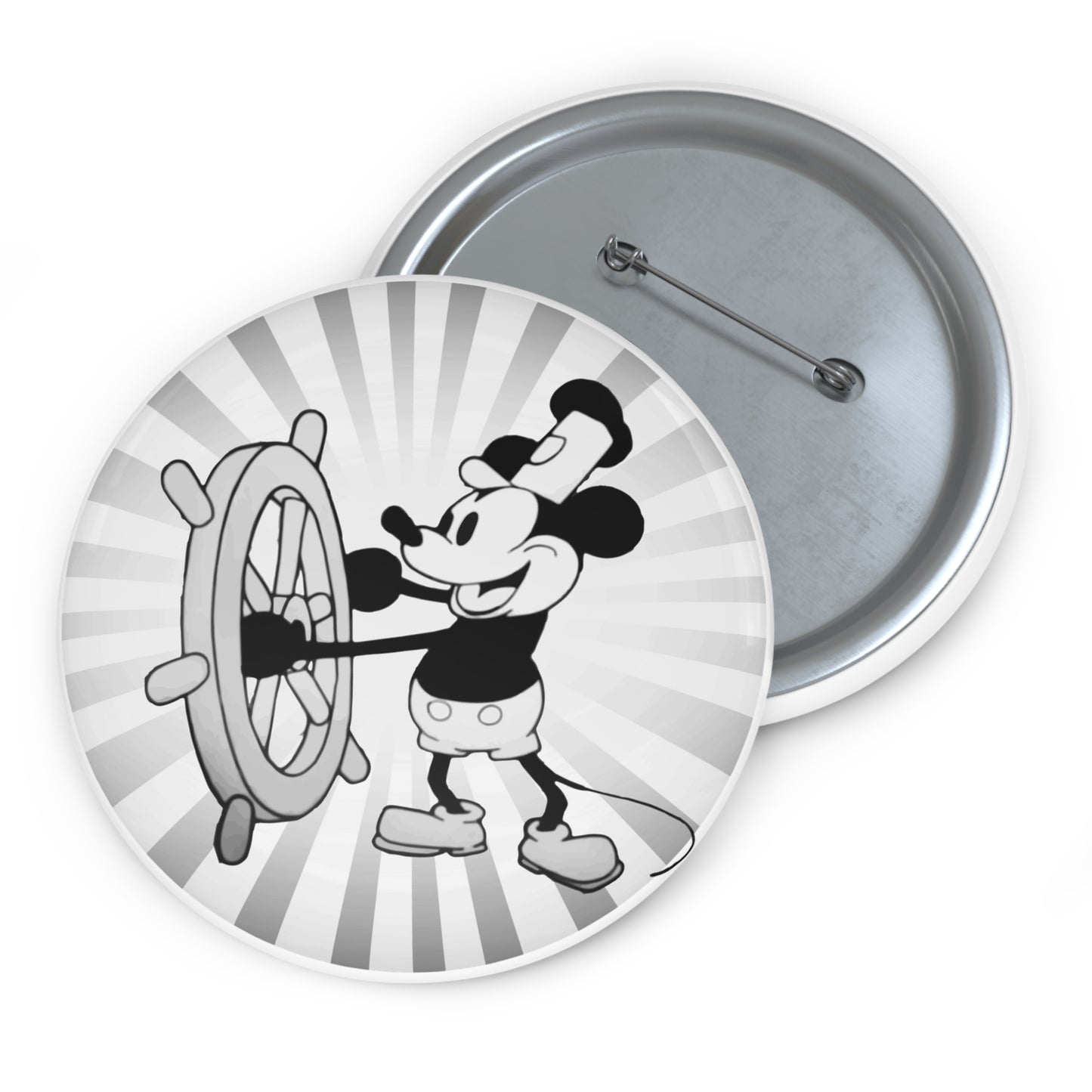Steamboat Willie Classic TV & Film Buttons