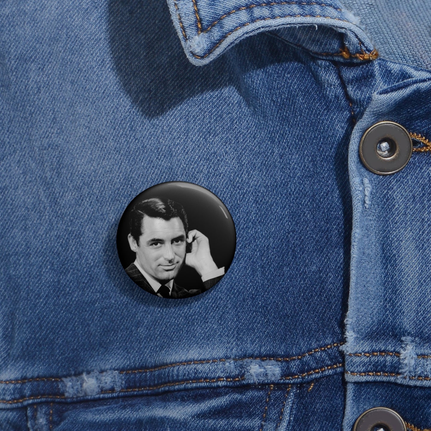 Cary Grant - Classic TV & Film Custom Pin Buttons