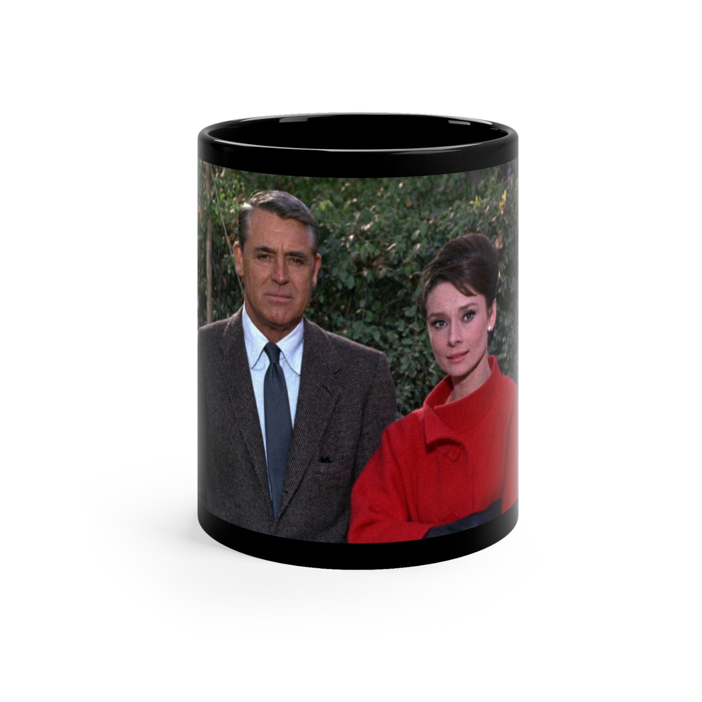 Cary Grant & Audrey Hepburn in Charade - Classic TV & Film - 11oz Black Mug
