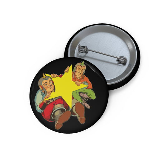 Abbott and Costello Comic Classic TV & Film Pin Buttons