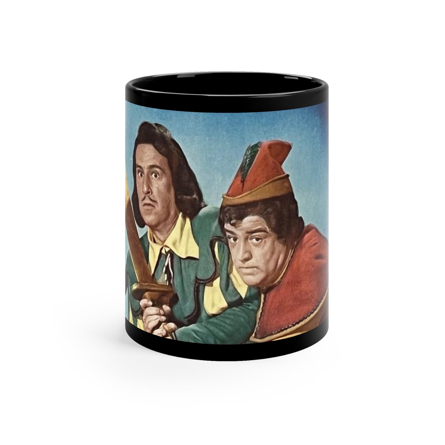 Abbott & Costello Jack & the Beanstalk - Classic TV & Film - 11oz Black Mug
