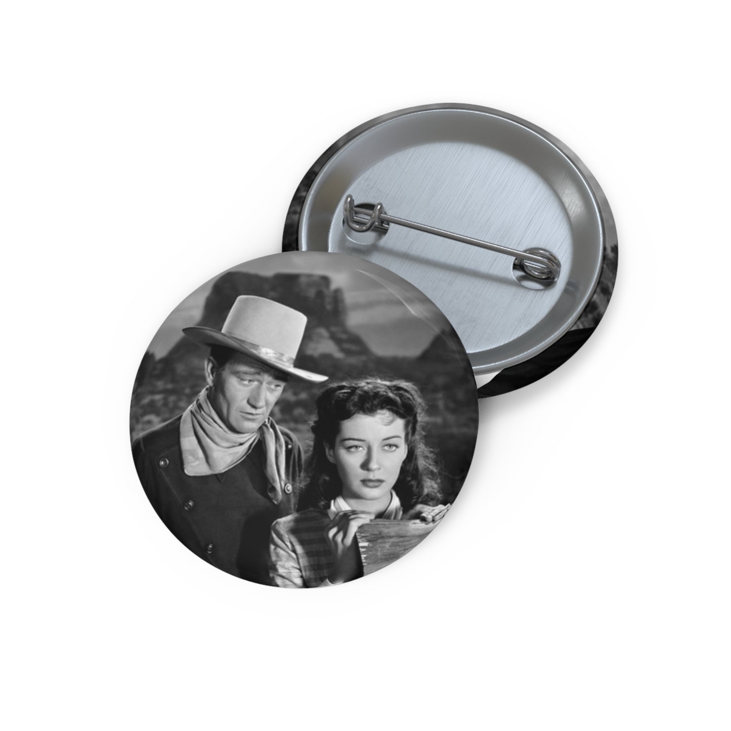 John Wayne in Angel and the Badman Classic TV & Film Pin Buttons