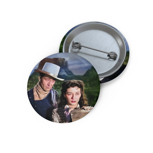 John Wayne in Angel and the Badman Western TV & Movie Classics Pin Buttons