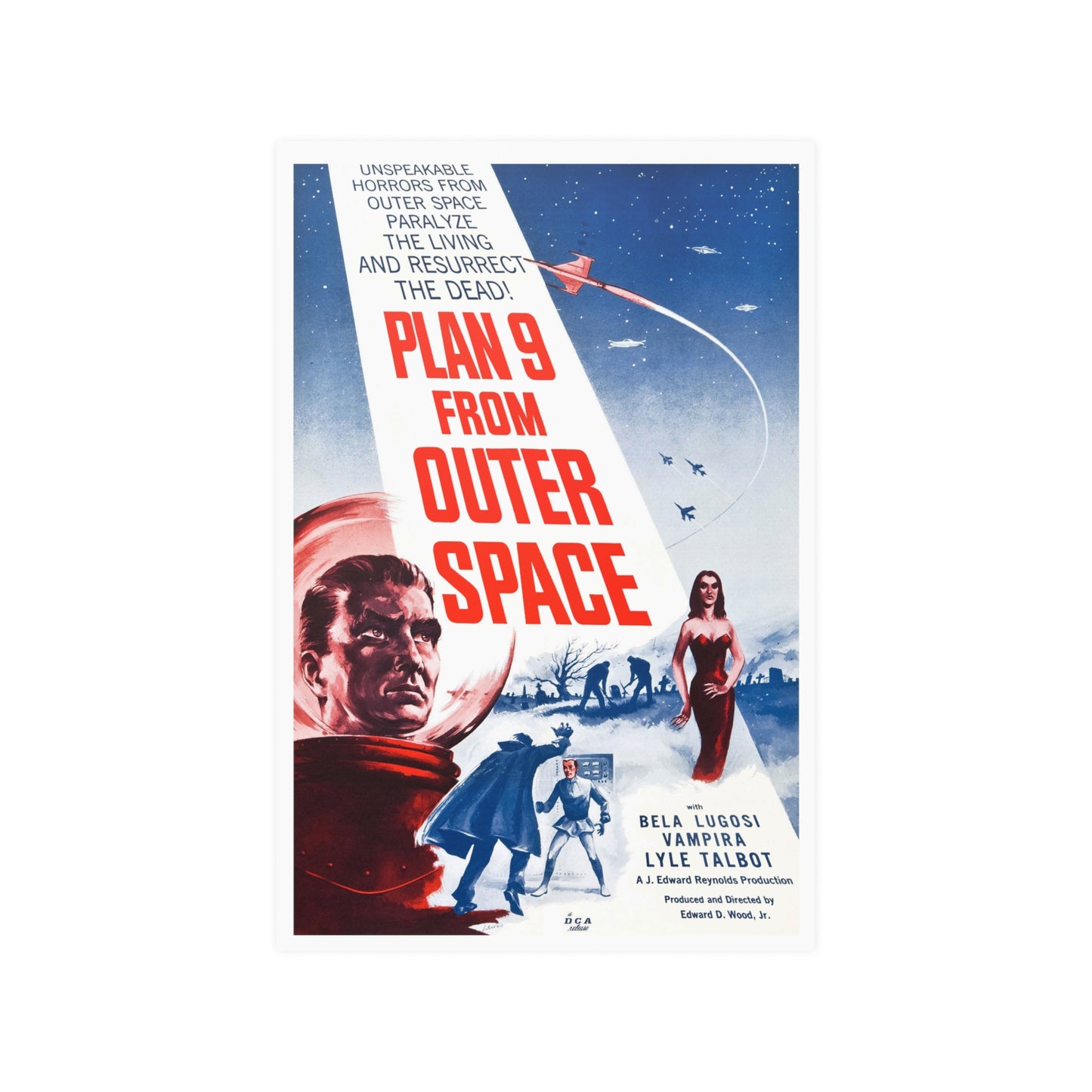 Classic TV & Film - Plan 9 from Outer Space -  Satin Posters (210gsm)